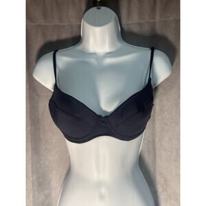 We Wore What Lydia Womens Underwire Swim Bikini Top Dress blues Size S DWST04-2